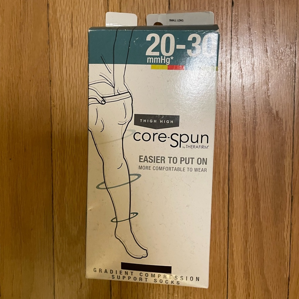 Core-spun Thigh High Socks